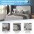 Flash Furniture HG-3WPB21-F02-F-GY-GG Light Grey Full Fabric Upholstered Platform Bed with Headboard addl-3