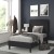 Flash Furniture HG-3WPB21-T01-T-BK-GG Charcoal Twin Fabric Upholstered Platform Bed with Headboard addl-1