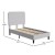 Flash Furniture HG-3WPB21-T01-T-GY-GG Light Grey Twin Fabric Upholstered Platform Bed with Headboard addl-4