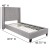 Flash Furniture HG-41-GG Twin Size Tufted Upholstered Platform Bed, Light Gray Fabric addl-3