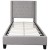 Flash Furniture HG-41-GG Twin Size Tufted Upholstered Platform Bed, Light Gray Fabric addl-4