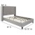 Flash Furniture HG-42-GG Full Size Tufted Upholstered Platform Bed, Light Gray Fabric addl-3