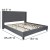 Flash Furniture HG-48-GG King Size Tufted Upholstered Platform Bed, Dark Gray Fabric addl-3