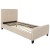 Flash Furniture HG-BM10-17-GG Twin Size Tufted Upholstered Platform Bed, Beige Fabric with 10" Pocket Spring Mattress addl-6