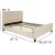 Flash Furniture HG-BM10-18-GG Full Size Tufted Upholstered Platform Bed, Beige Fabric with 10" Pocket Spring Mattress addl-4