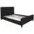 Flash Furniture HG-BM10-22-GG Full Size Tufted Upholstered Platform Bed, Black Fabric with 10" Pocket Spring Mattress addl-6