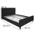 Flash Furniture HG-BM10-23-GG Queen Size Tufted Upholstered Platform Bed, Black Fabric with 10" Pocket Spring Mattress addl-4