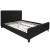 Flash Furniture HG-BM10-23-GG Queen Size Tufted Upholstered Platform Bed, Black Fabric with 10" Pocket Spring Mattress addl-6