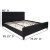 Flash Furniture HG-BM10-24-GG King Size Tufted Upholstered Platform Bed, Black Fabric with 10" Pocket Spring Mattress addl-4