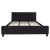 Flash Furniture HG-BM10-24-GG King Size Tufted Upholstered Platform Bed, Black Fabric with 10" Pocket Spring Mattress addl-9