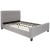 Flash Furniture HG-BM10-26-GG Full Size Tufted Upholstered Platform Bed, Light Gray Fabric with 10" Pocket Spring Mattress addl-6