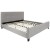 Flash Furniture HG-BM10-28-GG King Size Tufted Upholstered Platform Bed, Light Gray Fabric with 10" Pocket Spring Mattress addl-5