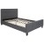 Flash Furniture HG-BM10-30-GG Full Size Tufted Upholstered Platform Bed, Dark Gray Fabric with 10" Pocket Spring Mattress addl-6