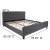 Flash Furniture HG-BM10-32-GG King Size Tufted Upholstered Platform Bed, Dark Gray Fabric with 10" Pocket Spring Mattress addl-4