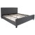 Flash Furniture HG-BM10-32-GG King Size Tufted Upholstered Platform Bed, Dark Gray Fabric with 10" Pocket Spring Mattress addl-6