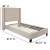 Flash Furniture HG-BM10-33-GG Twin Size Tufted Upholstered Platform Bed, Beige Fabric with 10" Pocket Spring Mattress addl-4