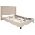 Flash Furniture HG-BM10-35-GG Queen Size Tufted Upholstered Platform Bed, Beige Fabric with 10" Pocket Spring Mattress addl-6