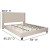 Flash Furniture HG-BM10-36-GG King Size Tufted Upholstered Platform Bed, Beige Fabric with 10" Pocket Spring Mattress addl-4