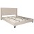 Flash Furniture HG-BM10-36-GG King Size Tufted Upholstered Platform Bed, Beige Fabric with 10" Pocket Spring Mattress addl-6