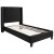 Flash Furniture HG-BM10-37-GG Twin Size Tufted Upholstered Platform Bed, Black Fabric with 10" Pocket Spring Mattress addl-6