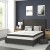 Flash Furniture HG-BM10-38-GG Full Size Tufted Upholstered Platform Bed, Black Fabric with 10" Pocket Spring Mattress addl-1