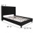 Flash Furniture HG-BM10-38-GG Full Size Tufted Upholstered Platform Bed, Black Fabric with 10" Pocket Spring Mattress addl-4