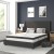 Flash Furniture HG-BM10-39-GG Queen Size Tufted Upholstered Platform Bed, Black Fabric with 10" Pocket Spring Mattress addl-1