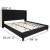 Flash Furniture HG-BM10-40-GG King Size Tufted Upholstered Platform Bed, Black Fabric with 10" Pocket Spring Mattress addl-4