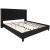 Flash Furniture HG-BM10-40-GG King Size Tufted Upholstered Platform Bed, Black Fabric with 10" Pocket Spring Mattress addl-6