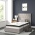 Flash Furniture HG-BM10-41-GG Twin Size Tufted Upholstered Platform Bed, Light Gray Fabric with 10" Pocket Spring Mattress addl-1