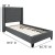 Flash Furniture HG-BM10-45-GG Twin Size Tufted Upholstered Platform Bed, Dark Gray Fabric with 10" Pocket Spring Mattress addl-4