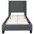 Flash Furniture HG-BM10-45-GG Twin Size Tufted Upholstered Platform Bed, Dark Gray Fabric with 10" Pocket Spring Mattress addl-9