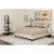 Flash Furniture HG-BM-18-GG Full Size Tufted Upholstered Platform Bed, Beige Fabric with Pocket Spring Mattress addl-1