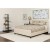 Flash Furniture HG-BM-19-GG Queen Size Tufted Upholstered Platform Bed, Beige Fabric with Pocket Spring Mattress addl-1