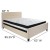 Flash Furniture HG-BM-19-GG Queen Size Tufted Upholstered Platform Bed, Beige Fabric with Pocket Spring Mattress addl-3