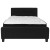 Flash Furniture HG-BM-22-GG Full Size Tufted Upholstered Platform Bed, Black Fabric with Pocket Spring Mattress addl-4