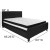 Flash Furniture HG-BM-23-GG Queen Size Tufted Upholstered Platform Bed, Black Fabric with Pocket Spring Mattress addl-3