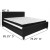 Flash Furniture HG-BM-24-GG King Size Tufted Upholstered Platform Bed, Black Fabric with Pocket Spring Mattress addl-3