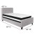 Flash Furniture HG-BM-25-GG Twin Size Tufted Upholstered Platform Bed, Light Gray Fabric with Pocket Spring Mattress addl-3