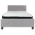 Flash Furniture HG-BM-26-GG Full Size Tufted Upholstered Platform Bed, Light Gray Fabric with Pocket Spring Mattress addl-4