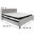 Flash Furniture HG-BM-28-GG King Size Tufted Upholstered Platform Bed, Light Gray Fabric with Pocket Spring Mattress addl-3