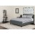 Flash Furniture HG-BM-29-GG Twin Size Tufted Upholstered Platform Bed, Dark Gray Fabric with Pocket Spring Mattress addl-1