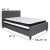 Flash Furniture HG-BM-30-GG Full Size Tufted Upholstered Platform Bed, Dark Gray Fabric with Pocket Spring Mattress addl-3