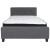 Flash Furniture HG-BM-30-GG Full Size Tufted Upholstered Platform Bed, Dark Gray Fabric with Pocket Spring Mattress addl-4