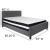 Flash Furniture HG-BM-31-GG Queen Size Tufted Upholstered Platform Bed, Dark Gray Fabric with Pocket Spring Mattress addl-3