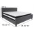 Flash Furniture HG-BM-32-GG King Size Tufted Upholstered Platform Bed, Dark Gray Fabric with Pocket Spring Mattress addl-3