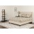 Flash Furniture HG-BM-33-GG Twin Size Tufted Upholstered Platform Bed, Beige Fabric with Pocket Spring Mattress addl-1