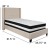 Flash Furniture HG-BM-33-GG Twin Size Tufted Upholstered Platform Bed, Beige Fabric with Pocket Spring Mattress addl-3