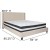 Flash Furniture HG-BM-36-GG King Size Tufted Upholstered Platform Bed, Beige Fabric with Pocket Spring Mattress addl-3