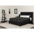 Flash Furniture HG-BM-37-GG Twin Size Tufted Upholstered Platform Bed, Black Fabric with Pocket Spring Mattress addl-1